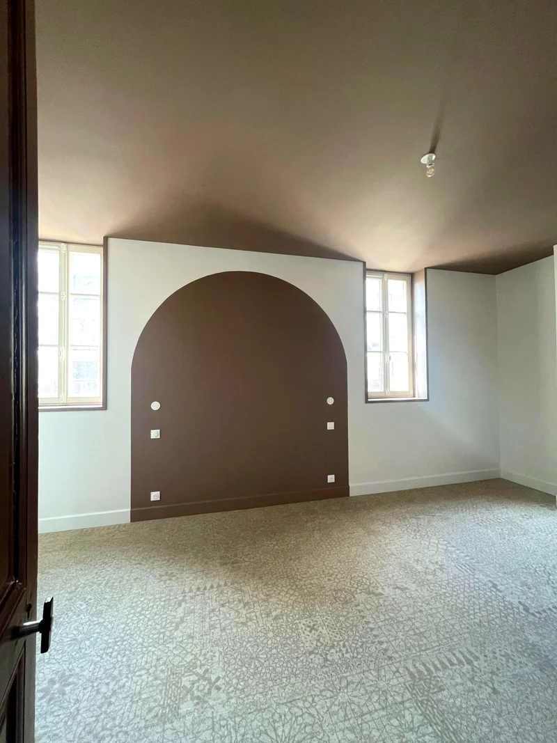 Chambre rénovée – projet Accueillir, FAIRE Architecte Reims